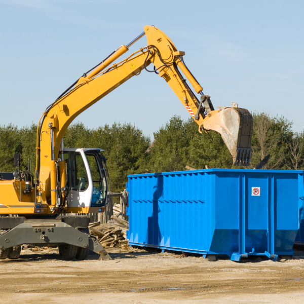 are there any restrictions on where a residential dumpster can be placed in Falls City